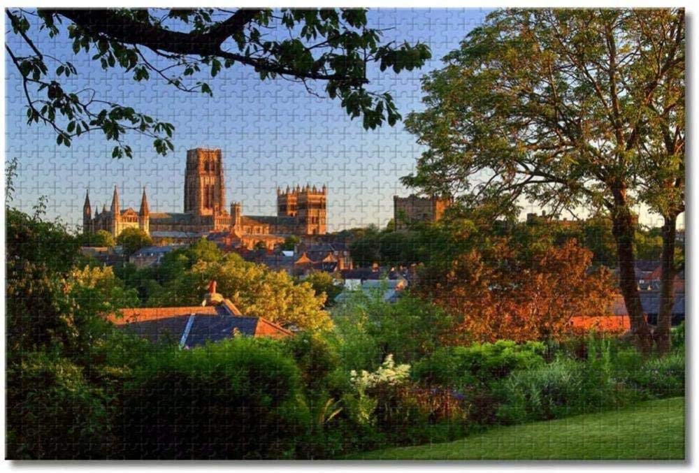 England Durham Cathedral Puzzle for Adults and Kids, 2000 Piece Puzzle Game for Gifts, Home Decoration, Special Travel Souvenirs 70x100CM