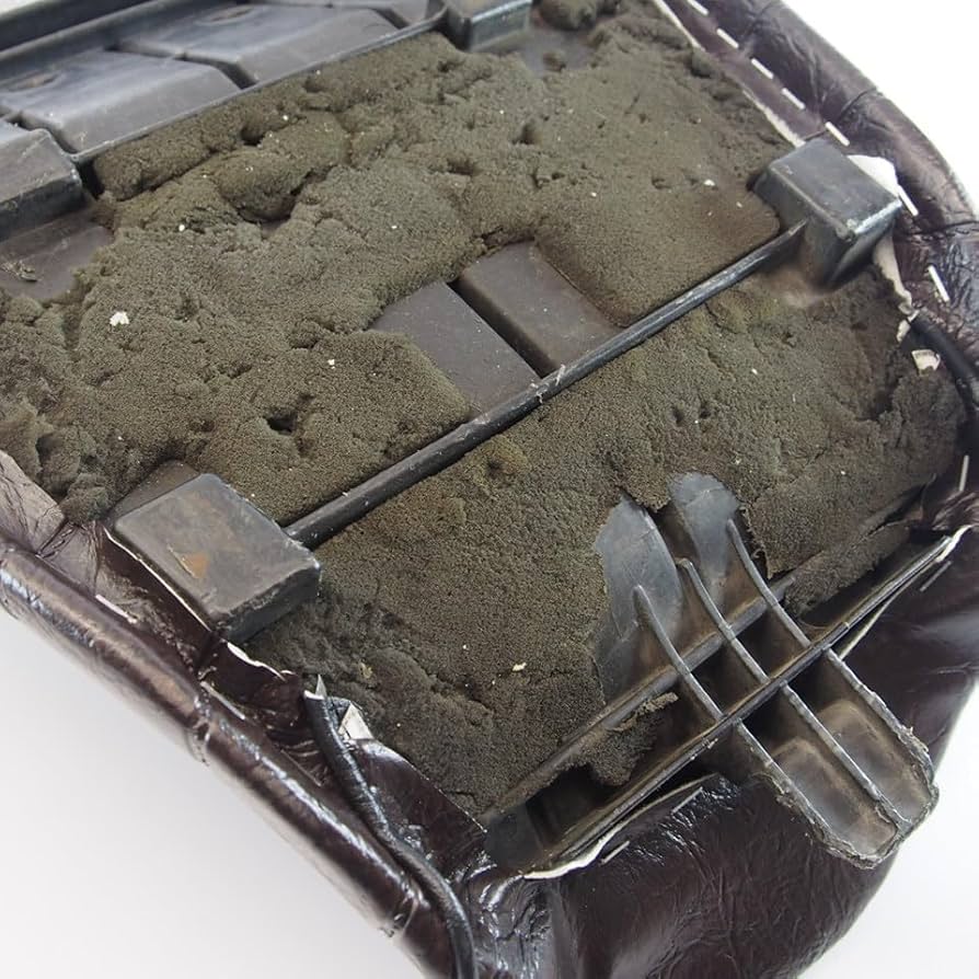 ゼファー４００　後期　茶ツートン　タックロールシート/ブラウンC5～C7あんこ抜 ゼファー400 後期 茶 ツートン タックロール シート / あんこ