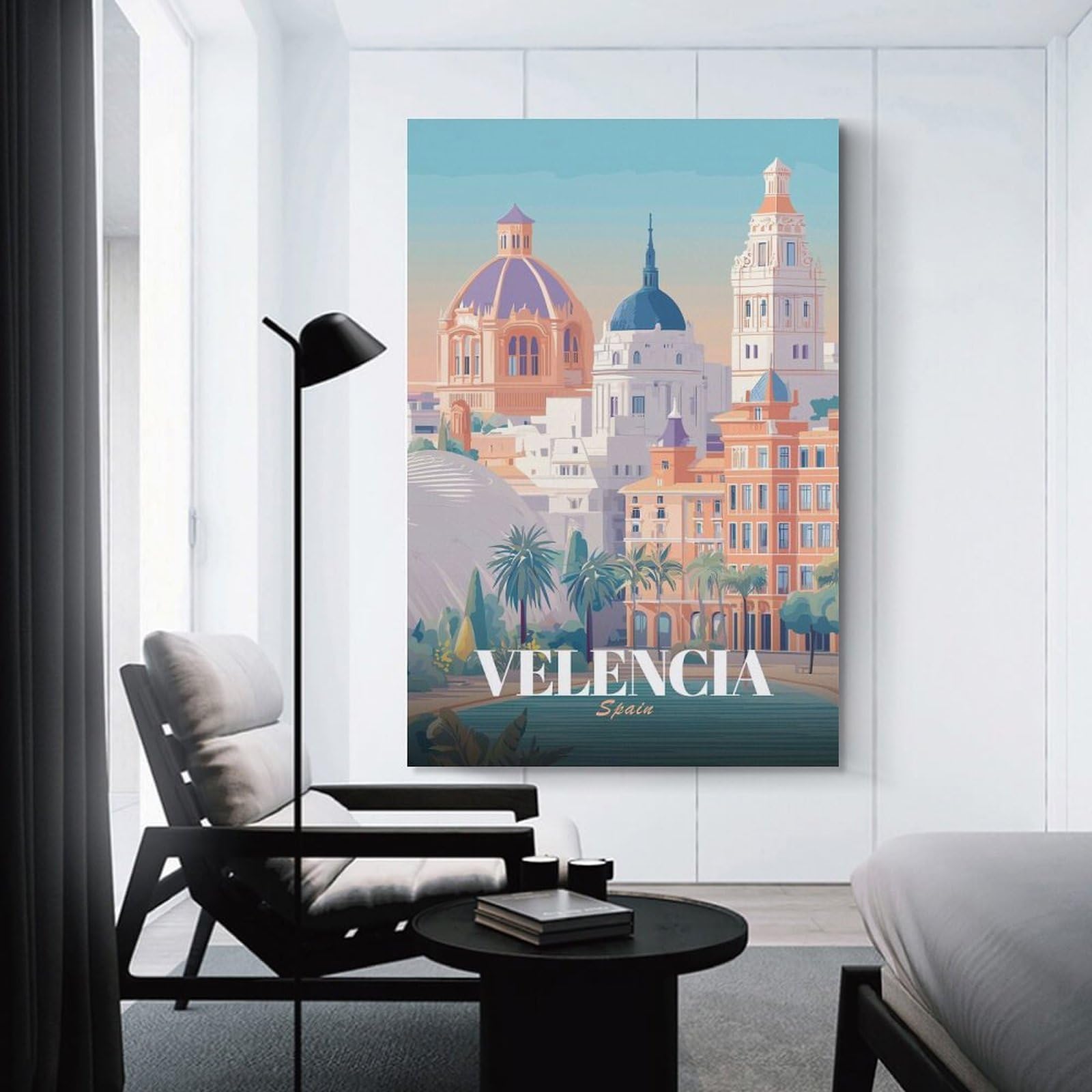 Junmoney Valencia, Spain Travel Wall Picture Print 16x24inch(40x60cm), for Picture Wall Styling in Lounge Or Bedroom, Ideal for Building A Coordinated Art Wall