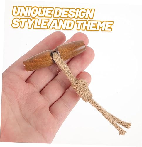 Miniatura 3 de EXCEART 10 pares de ropa retro decoración ropa botón coser botones ropa retro botones de ropa cierre de abrigo hebilla de madera decorar botones de