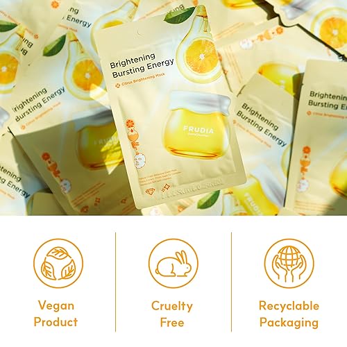 Miniatura 6 de FRUDIA WELCOS - Mascarilla iluminadora de cítricos  Mascarilla facial de vitamina C con extracto de cáscara de mandarina, vitamina C vegana y