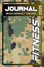 Special Edition US Marine Corps (USMC) Themed 2025 Exercise Fitness Journal (Optimum Size: 6" x 9"). Includes a 2025 Calendar, 90 days of Workout Logs, Fitness Planning, and 75 Illustrated Exercises.
