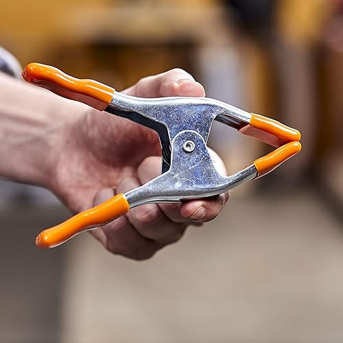 Miniatura 7 de Abrazadera ajustable Co Jorgensen 3202-HT - Abrazadera de resorte de 2 pulgadas con mango y punta, platanaranja (paquete de 2)