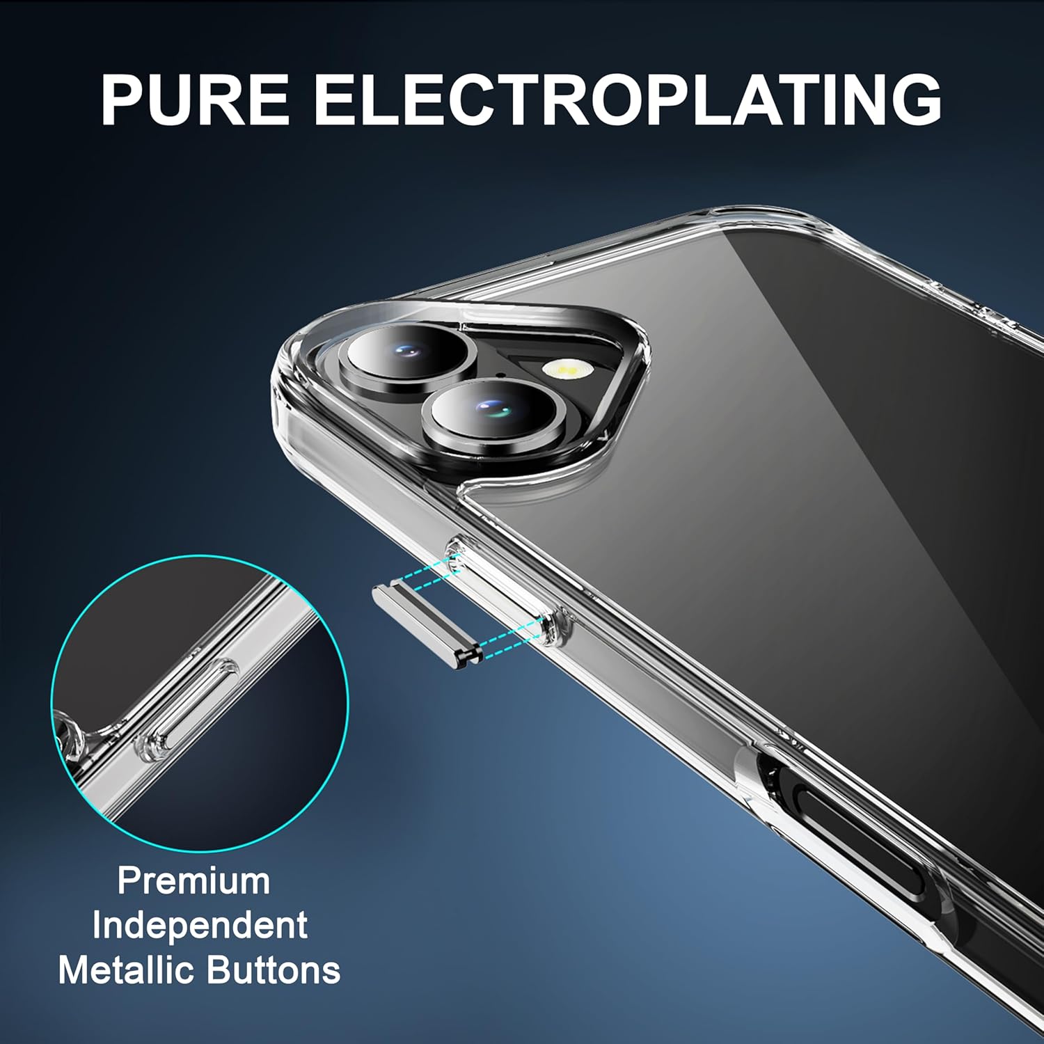 Kickstand for iPhone 16 Plus Case, 3-Way Adjustable with Metal Stand, Military-Grade Shockproof Bumper, Slim Transparent Acrylic Back Cover, Crystal Clear Design for iPhone 16 Plus - Image 6