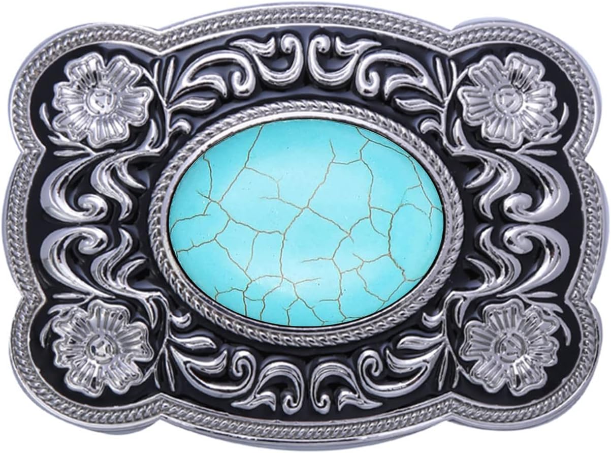 HUABOLA CALYN Turquoise belt buckle western buckles for ladies