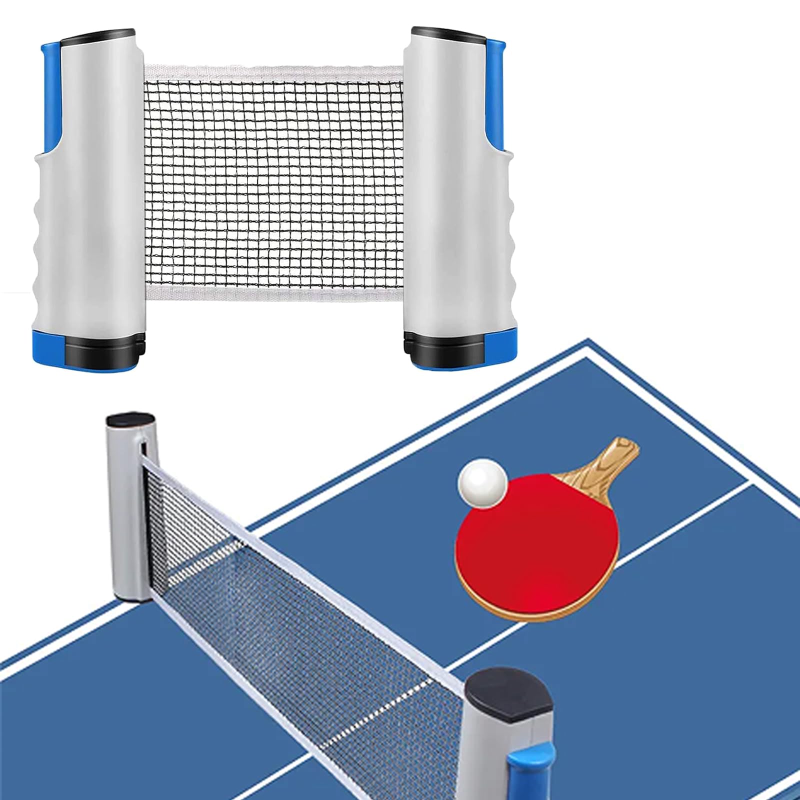 Retractable Ping Pong Net,Portable Table Tennis Net Rack,Retractable Table Tennis Nets,for Ping Pong Table,Office Desk,Kitchen or Dining Table