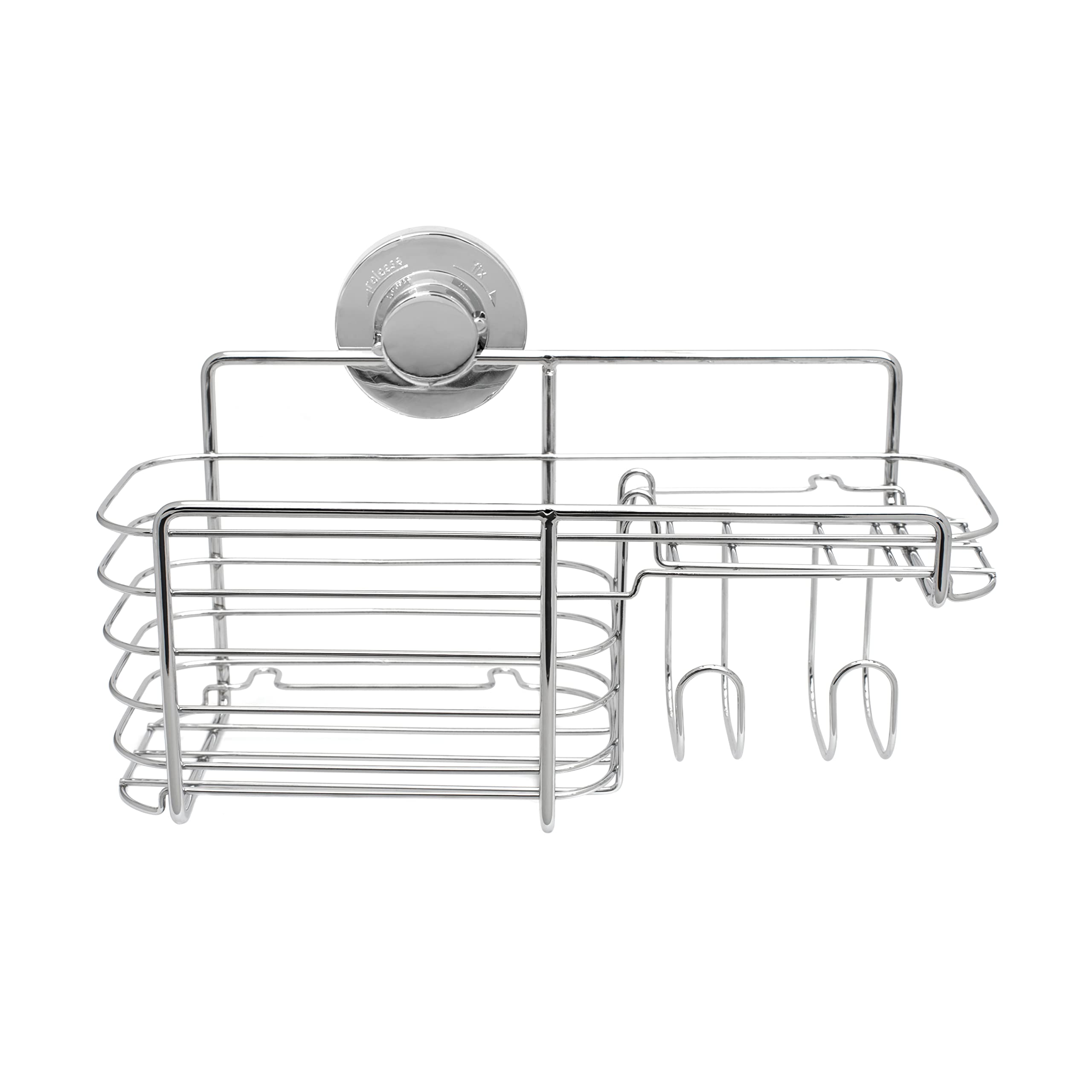BlissHome Lock N Roll Combi Basket Silver Chrome-plated Steel