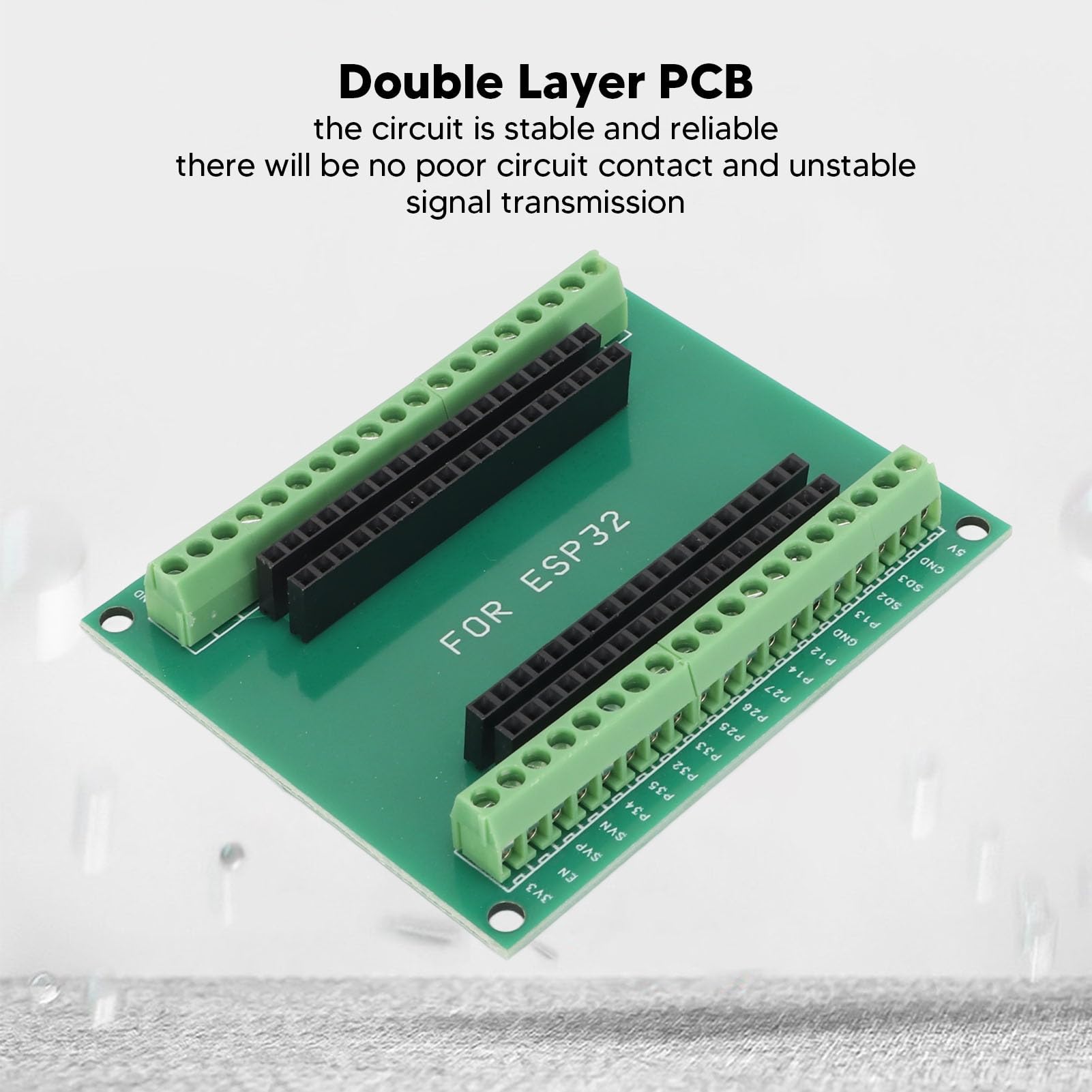 2 Sztuki Tabliczka Zaciskowa ESP32, Płytka Rozwojowa ESP32, 2.4GHz 38 Pin 2 w 1 Dwurdzeniowy Procesor Niskie Zużycie Energii Bezprzewodowa Płytka Rozwojowa WiFi Bluetooth