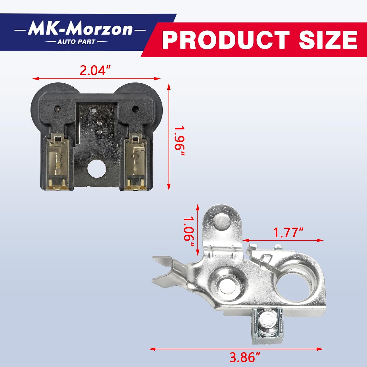 AE5Z-14526-BA Battery Fuse Terminal BT4Z-14450-AA Positive Battery Terminal Clamp Compatible with Ford Fusion Mustang Mercury Milan Lincoln MKZ Replaces# 926-014 & BT4Z14450AA