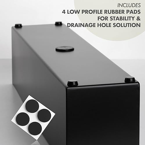 Miniatura 4 de Caja rectangular moderna de acero inoxidable para plantas