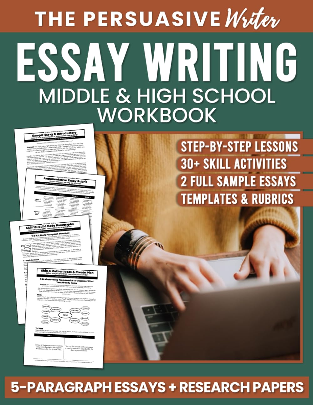 The Persuasive Writer: Middle & High School Workbook For Writing 5-Paragraph Essays & Research Papers