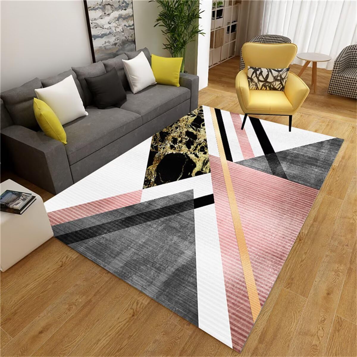 Tapis de salon moelleux 100x160 isolation thermique et confort pieds nus