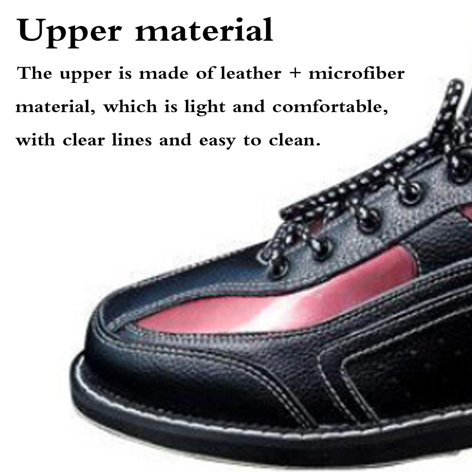Zapatos de Bolos Interiores,Zapatos de Bolos Unisex,Zapatos de Bolos,Antideslizantes,Fácil de Limpiar,Respirable,para boleras,Lugares de Entrenamiento,Entretenimiento Familiar.