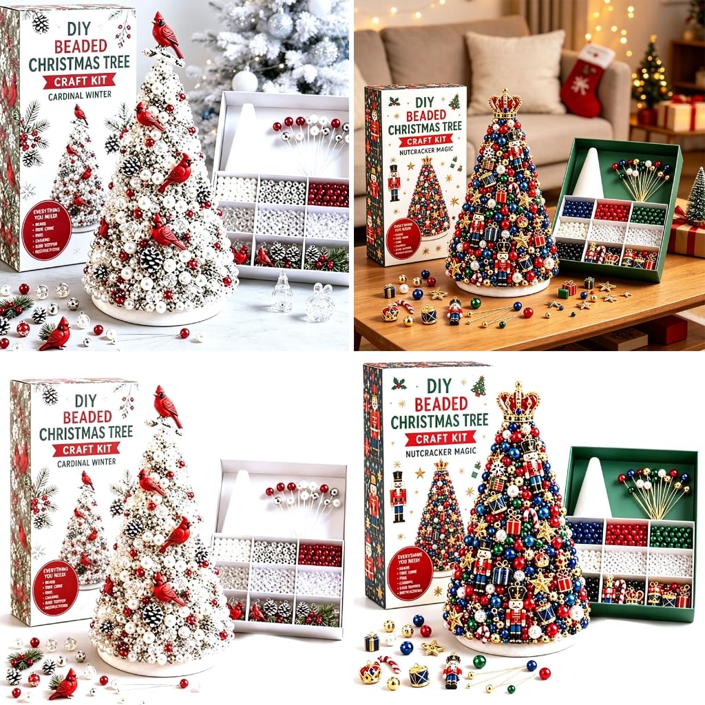 Juego de árbol de Navidad Press-Together para actividades familiares de manualidades