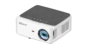 Play Full HD Native 1080P Big Screen 5G WiFi, 8000lm Remote Controller Android 3D Home Office Projector (White)
