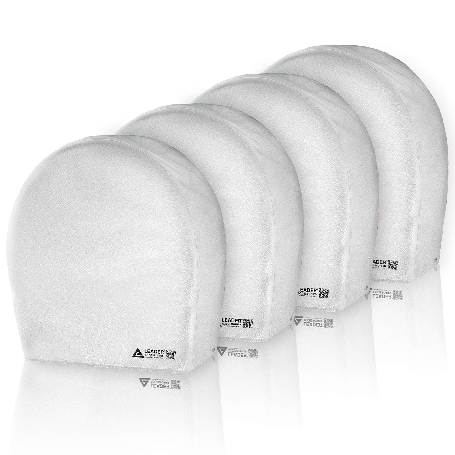 Leader Accessories Tire Covers Set of 4 RV Wheel Covers Fits 36"-39" Diameter Camper Car Trailer Tru