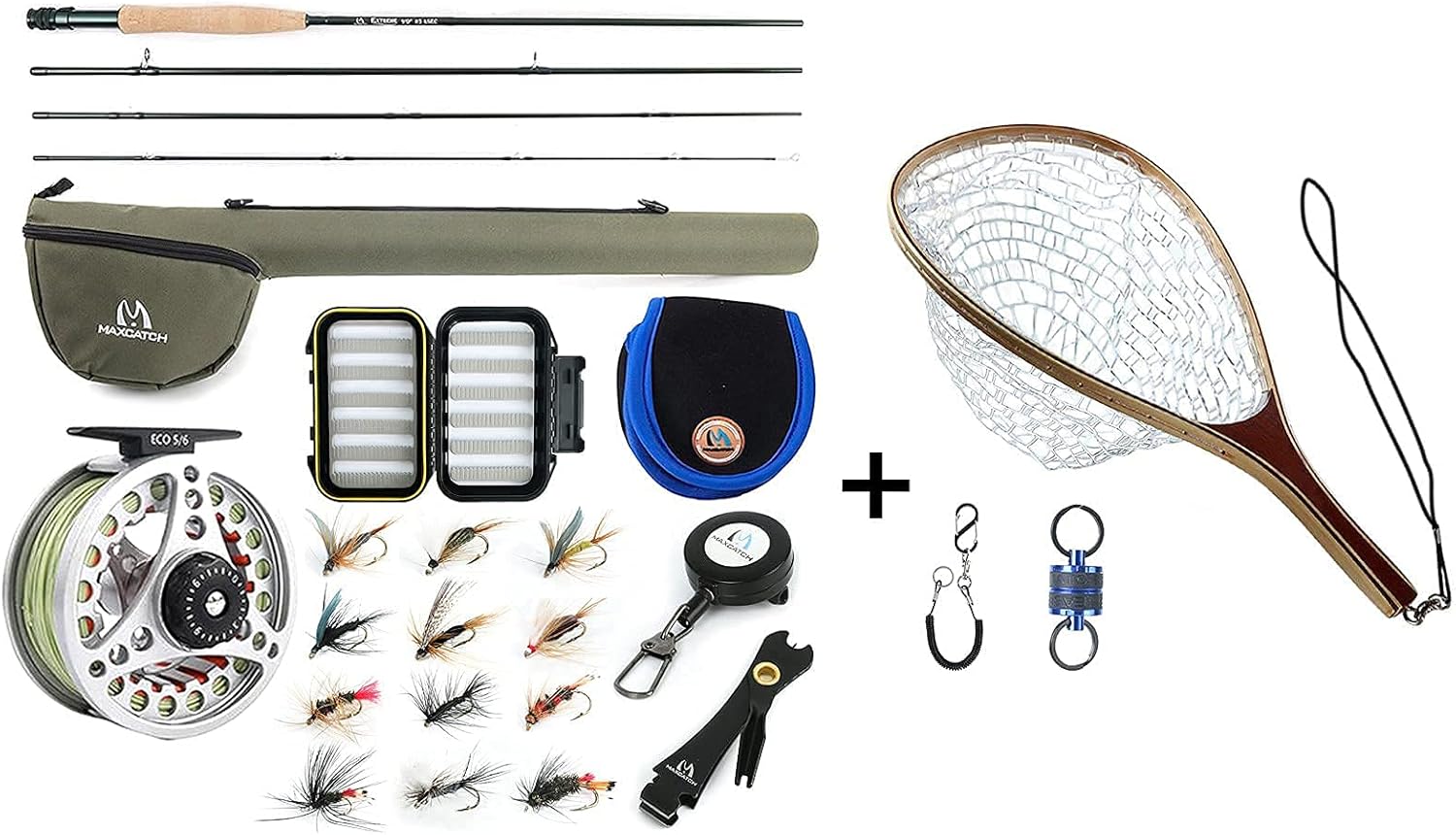 Maxcatch Extreme Fly Fishing Rod and Reel Combo Kit 9' 5wt