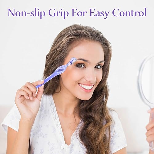 Miniatura 5 de Mudder 21 piezas de afeitadora de cejas, afeitadora facial multiusos con cubierta de precisión para mujeres, herramientas de cuidado de maquillaje