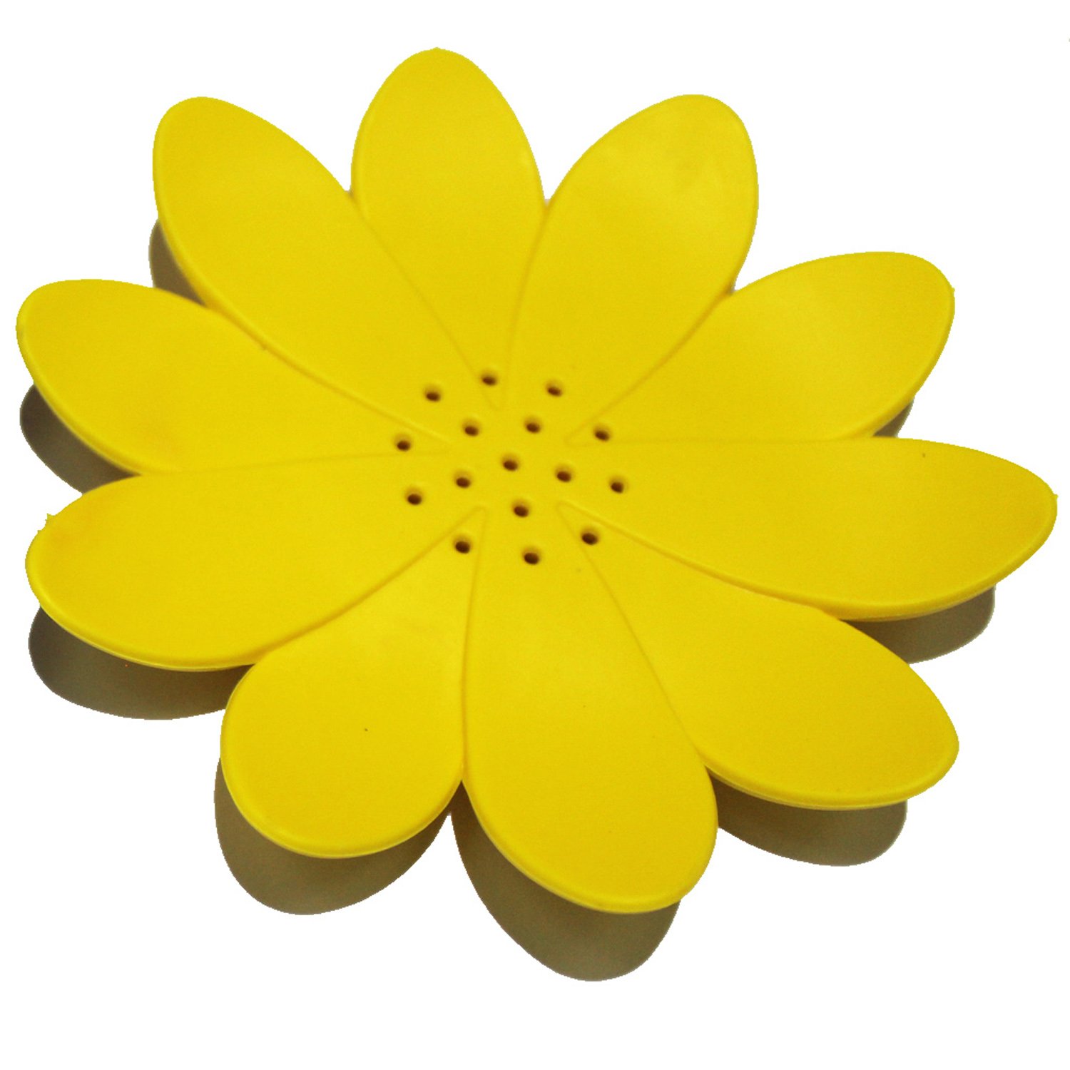 Amazing New Silicon Soap Dish Soap Box Various Colours and Style (Yellow Flower)