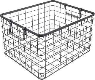 Milisten Wrought Iron Firewood Basket Outdoor Logging Storage Metal Lumber Rack Easy Clean Portable Holder
