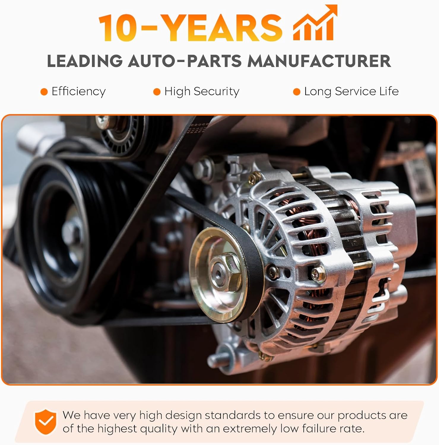 New Alternator for 3.4L V6 Toyota 4Runner 1999-2002, Tacoma 2000-2004, Tundra 2000-2002 400-52073, 27060-62160, 13794, 101211-9590