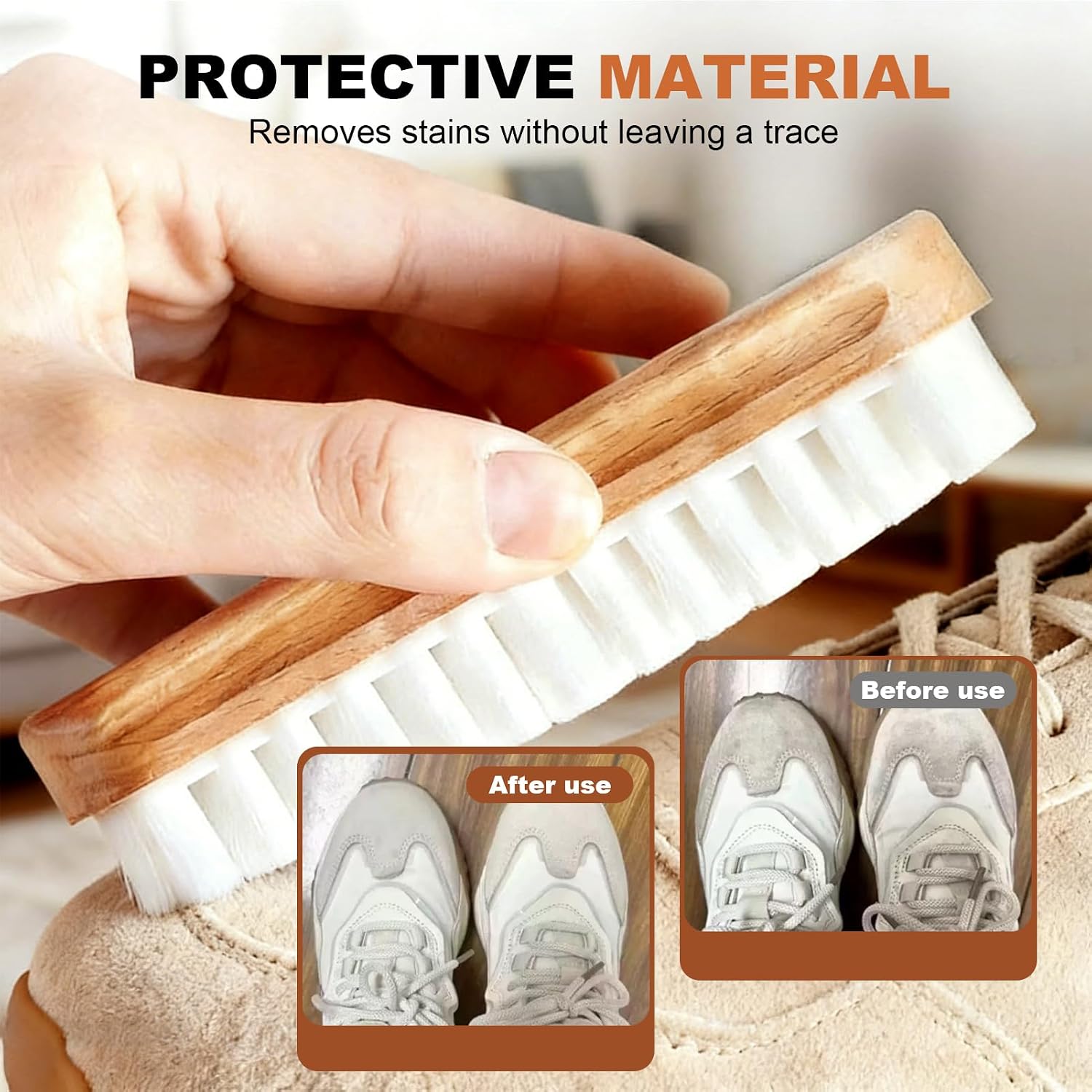 Suede Brush 2 Pack for Shoes Boots Bags Cleaning