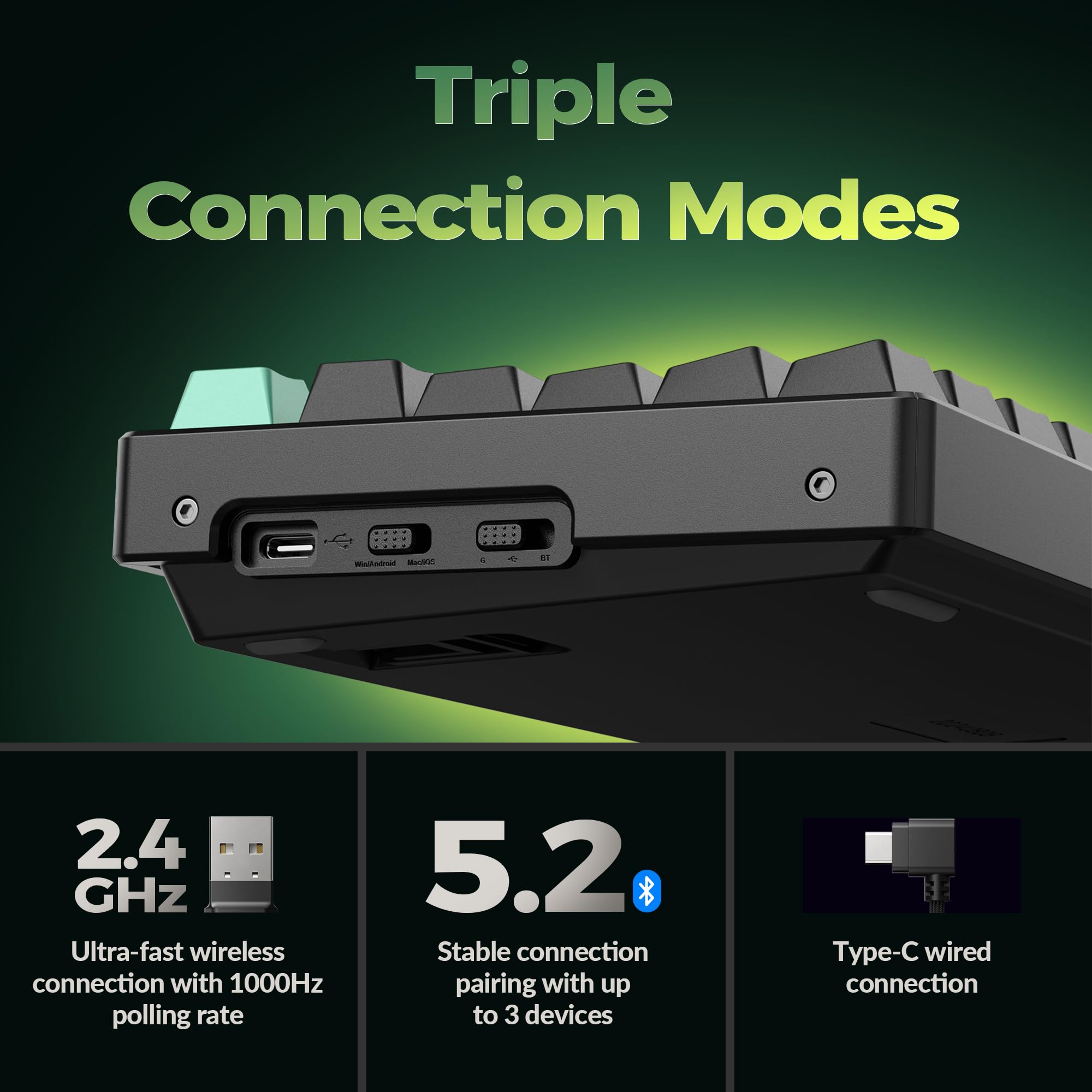 Amazon.com: Keychron K8 HE TKL Wireless Mechanical Keyboard Hot