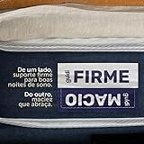 Colchão Queen Guldi Duplo Plus D28 (16x158x198) Branco e Azul