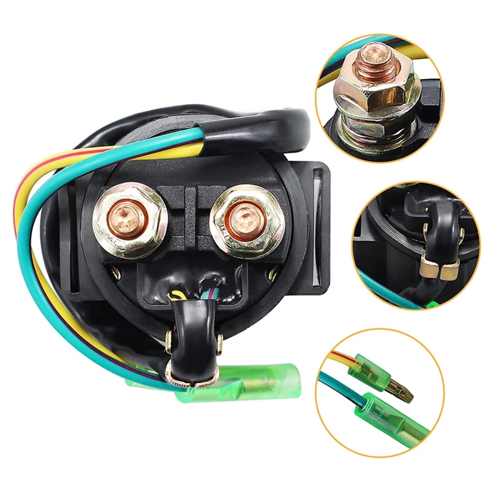 ‌Rozrusznik motocykla‌ 1/2 szt. przekaźnika elektromagnetycznego rozrusznika motocyklowego pasującego do Kawasaki KZ 1100 1000 900 750 700 650 550 440 400 250 200