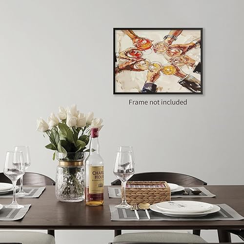 Miniatura 5 de YYS Póster vintage de bebidas alcohólicas para fiesta de cóctel, fiesta, celebración, póster vintage para bar, pintura retro de moda, impresiones en