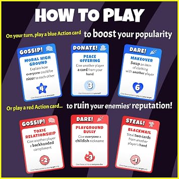 Popularity – The Hilarious Party Board Game for Adults, Teens & Families | 2–8 Players, Age 12+ | Fast to Learn, Fun to Play | The Ultimate Family & Adult Party Game for Christmas & Game Nights