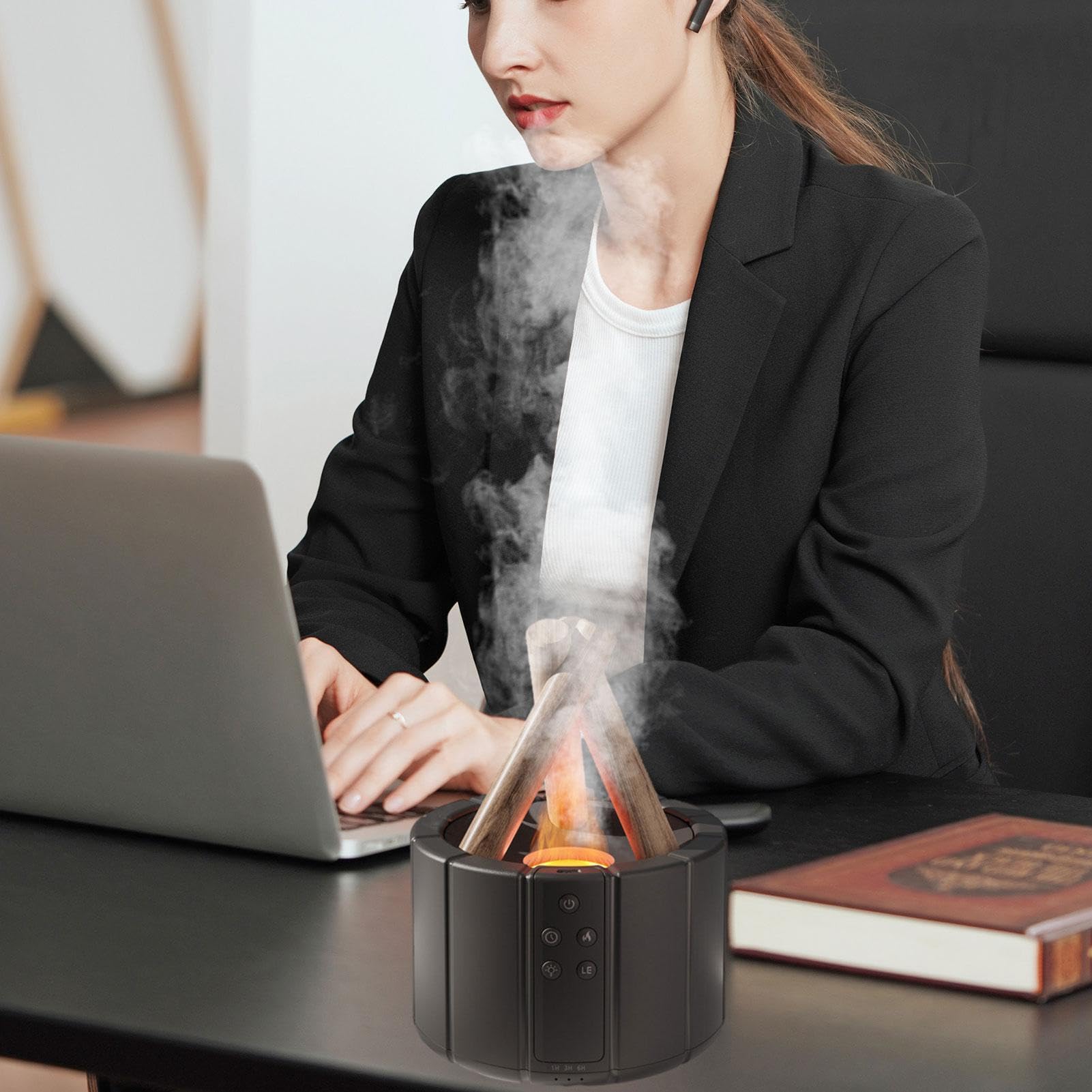 Diffuseur de flamme, humidificateur de flamme, diffuseur d'air de flamme