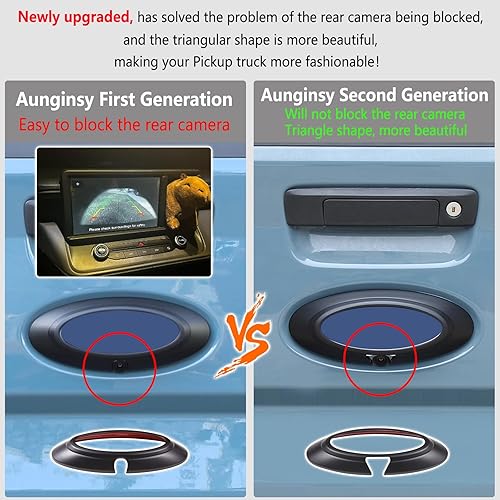 Miniatura 2 de Aunginsy Cubierta de emblema para portón trasero compatible con Ford Maverick 2022 2023 2024 2025 emblema de maletero de automóvil, logotipo