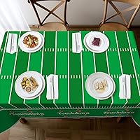 Vista 5 de Childom Decoraciones para Fiestas de Fútbol Americano, Paquete de 3 Manteles de Fútbol Americano Desechables de Plástico 54" X 108" Mantel