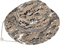 Vista 8 de Sombreros de sol para hombres y mujeres, sombrero de cubo UPF 50+, sombrero Boonie plegable, protección UV, senderismo, playa, pesca, safari