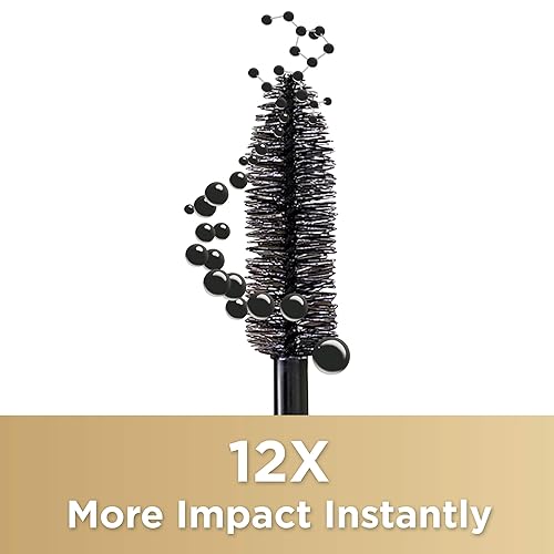 Miniatura 6 de LOreal Paris Makeup - Máscara voluminosa de colágeno de volumen extra color negro 034 onzas líquidas paquete de 2