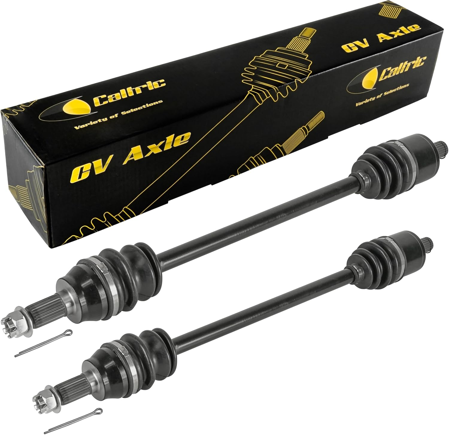 Caltric Front Left and Right Complete Cv Joint Axles Compatible with Polaris Rzr 4 900 2015 2016 2017 2018