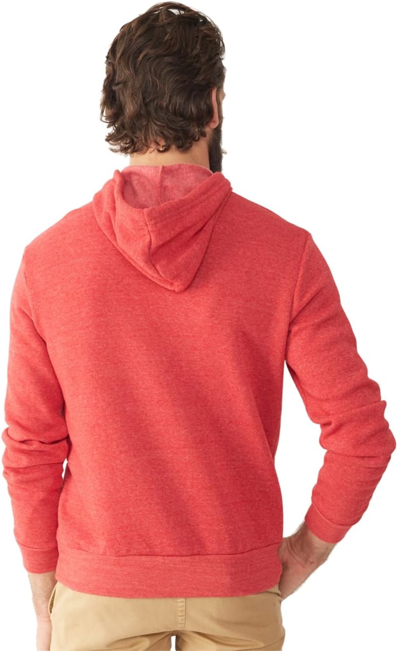 Alternative Men's Hoodie, Vintage Washed Terry Challenger Hooded Sweatshirt - Image 3