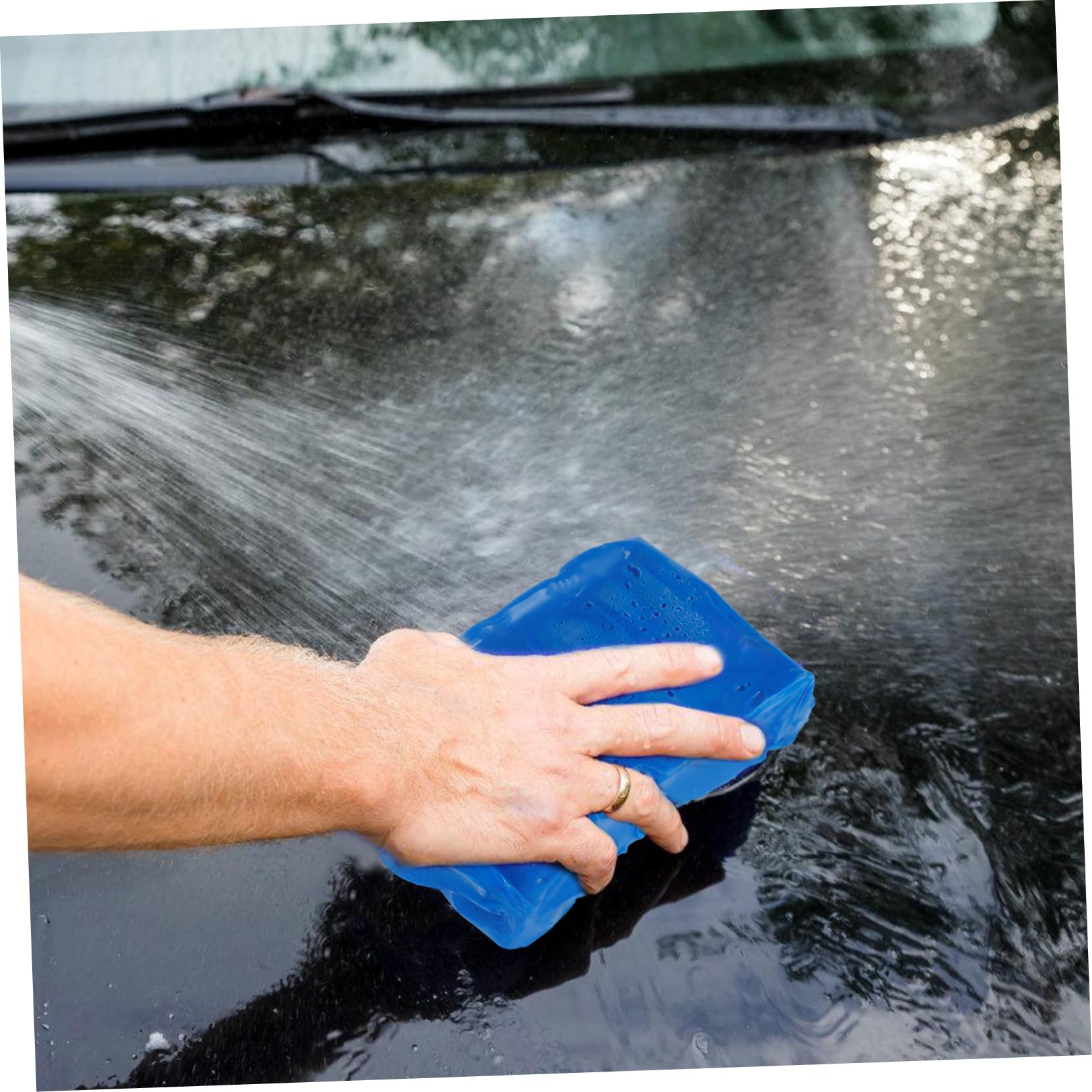 OUNONA 5 Scatole Dell'autolavaggio Pulizia Dell'auto Kit Barra Di Argilla Barre Di Argilla Per Lavaggio Per Kit Di Dettagli Per Plastica Blue