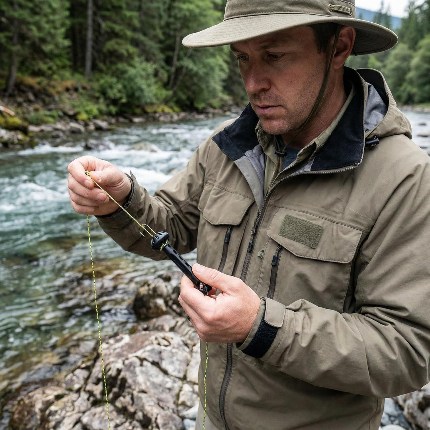 Fly Fishing Magnetic Fly Threader, Fishing Accessory to Easily Rig Small Flies on Water, Universal Knot Helper Knot Assist for Threading Hooks, Works with Most Hooks, tippets, and Fly Styles — view 8