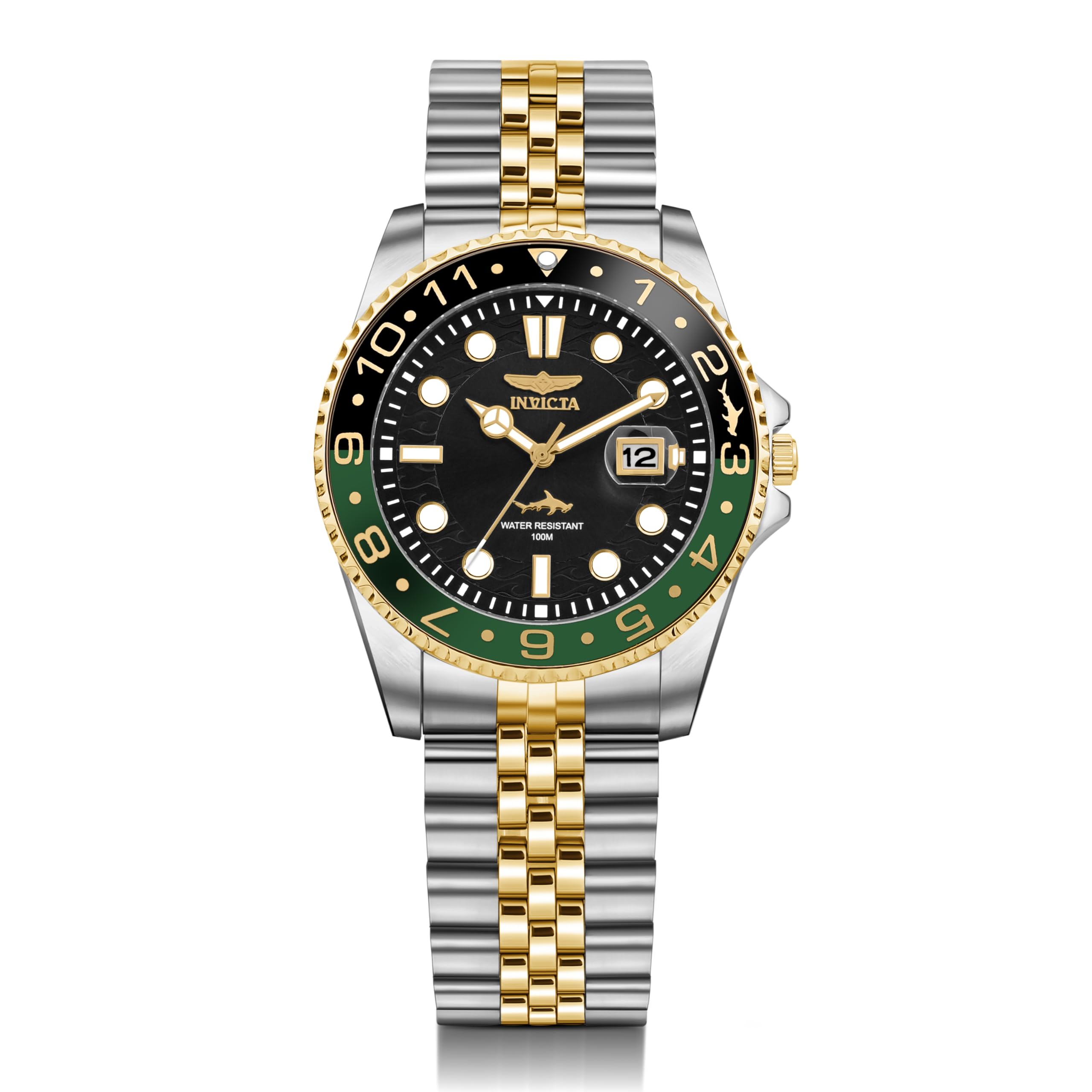 INVICTA Pro Diver 30625 Reloj de Hombre - Movimiento de Cuarzo - Acero Inoxidable con Esfera Negra - 43 mm
