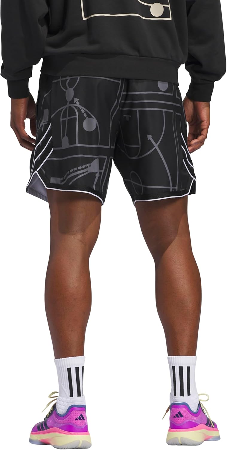 adidas Mens Crazylite All Over Printed Basketball Shorts