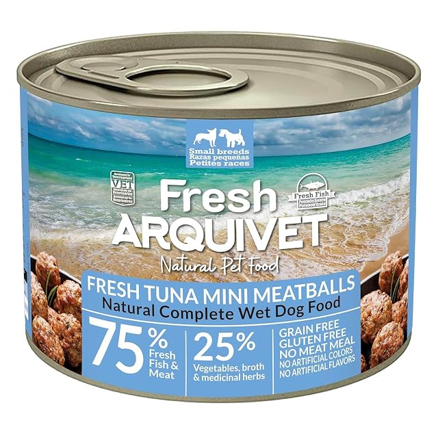 Foto 2 de 4 de ARQUIVET - Pack 6 Unidades Fresh Tuna Meatballs - Latas de Mini albóndigas de Atún - Latas de 200g