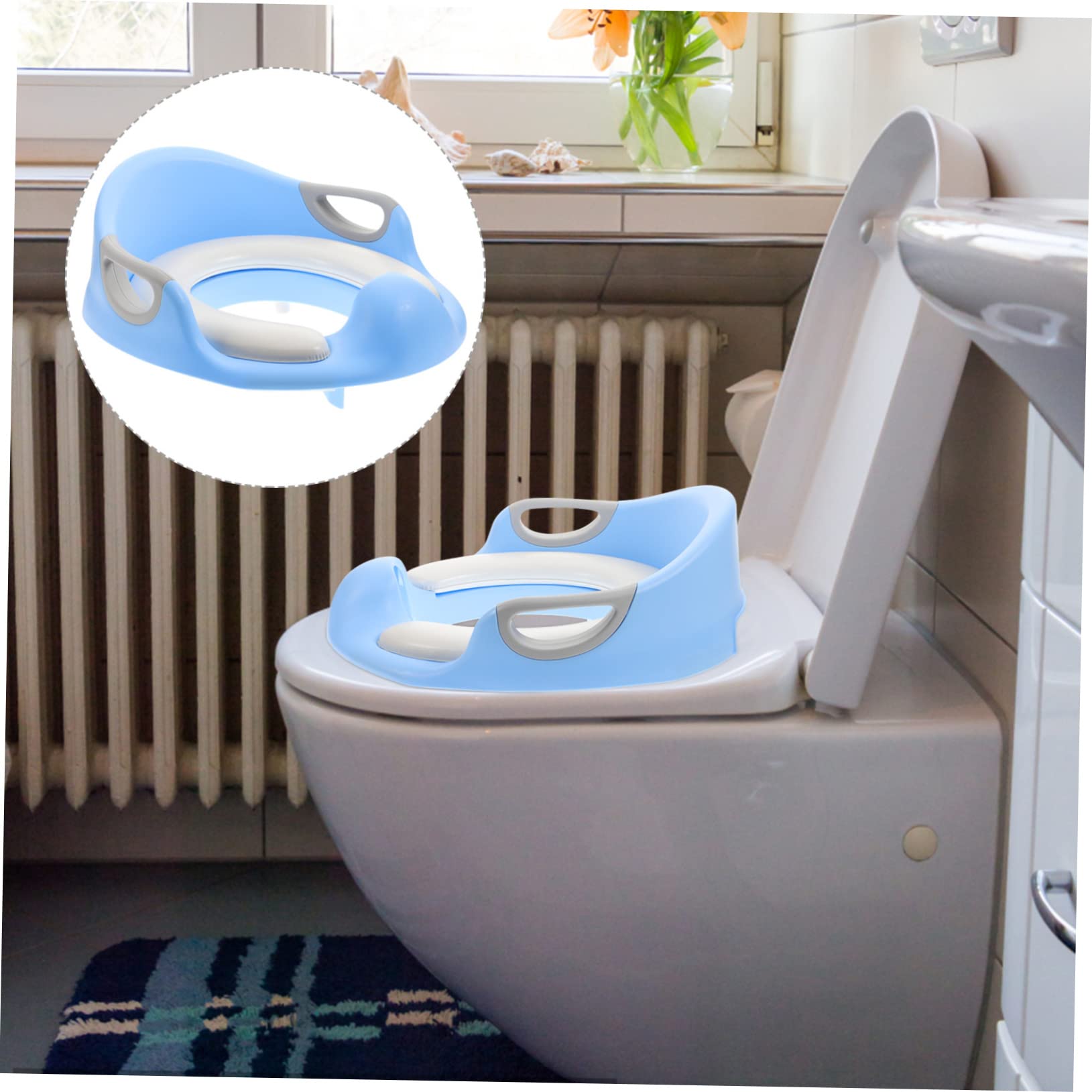 Toyvian 1 Pc Asiento Del Baño Orinal De Bebe Anillo Entrenador De Baño Mini Baño Orinal Taburete Con Orinal Orinales De Viaje Orinal Anillo Baño De Niños Chico Pu Hombres y Mujeres Inodoro