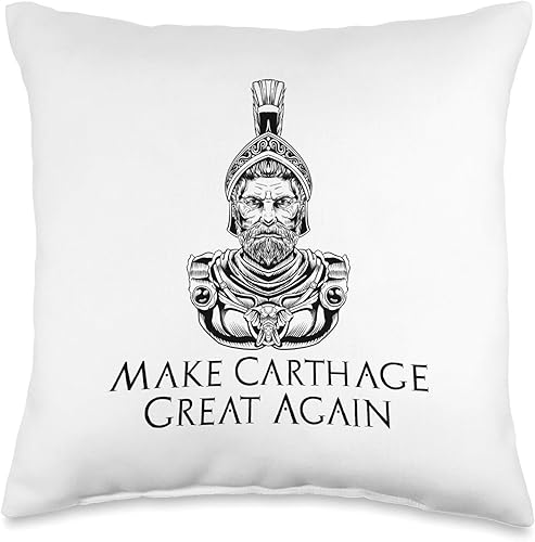 Hannibal Barca & Carthaginian History Lover Gifts Antiguo Carthaginian History Make Cartage Again Throw Pillow (16.0 x 16.0in), multicolor Hannibal Barca & Carthaginian History Lover Gifts Antiguo Carthaginian History Make Cartage Again Throw Pillow (16.0 x 16.0in), multicolor