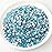 Beadsland 288pcs Flat Back Crystal Rhinestones Round Gems for Nail Art and Craft Glue Fix,Aquamarine,SS34,7.1-7.3mm