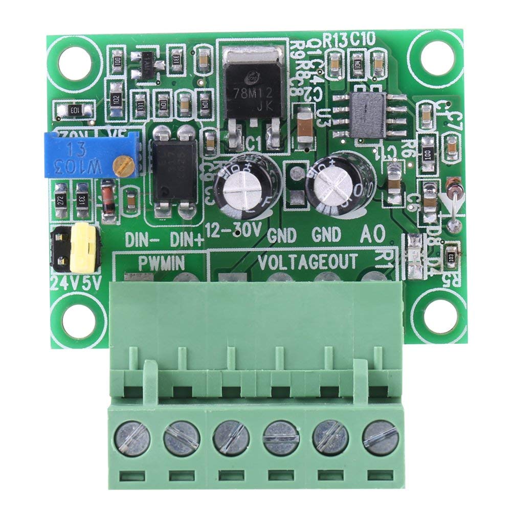 Convertitore Digitale Analogico Modulo PWM 1-10Hz 1-3kHz Scheda Conversione Tensione Segnale, Controllo Velocità Motore e Regolazione Luminosità, per Automazione Industriale Domotica