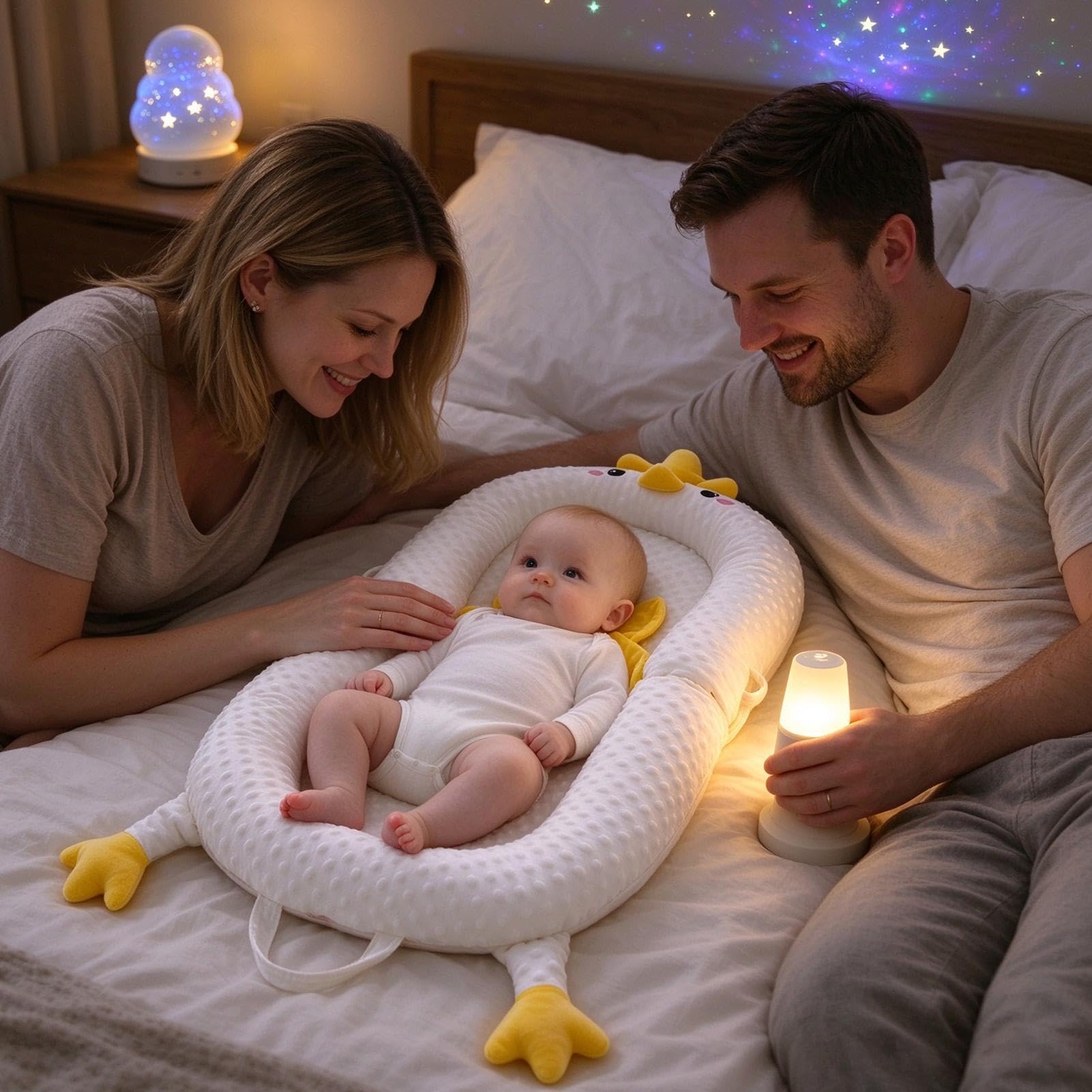 Cuscino Lounger per Bambini Tappetino Antispavento Supporto Sonno
