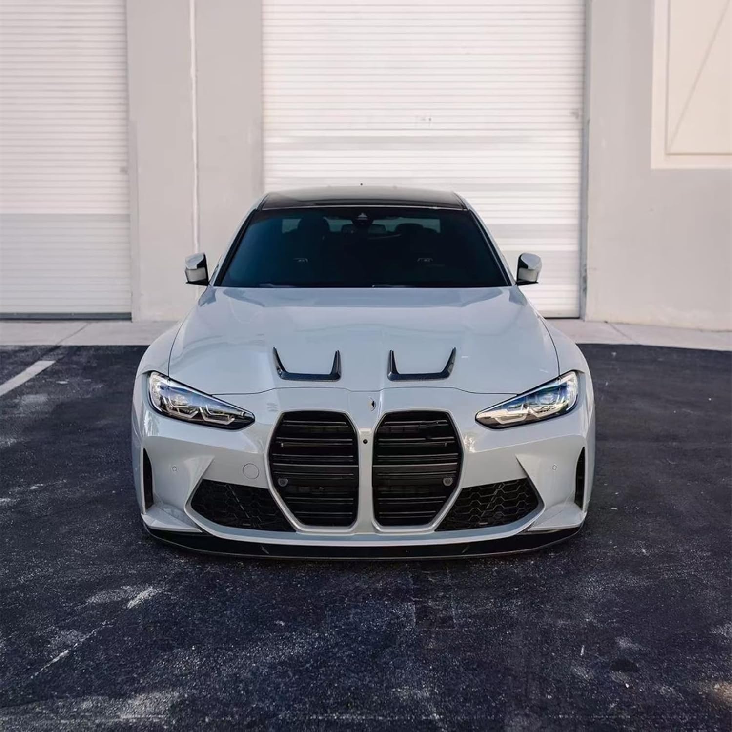 Dry Carbon Fiber Front Air Hood Vent Trim For BMW G80 G82 G83 M3 M4 2021-2025