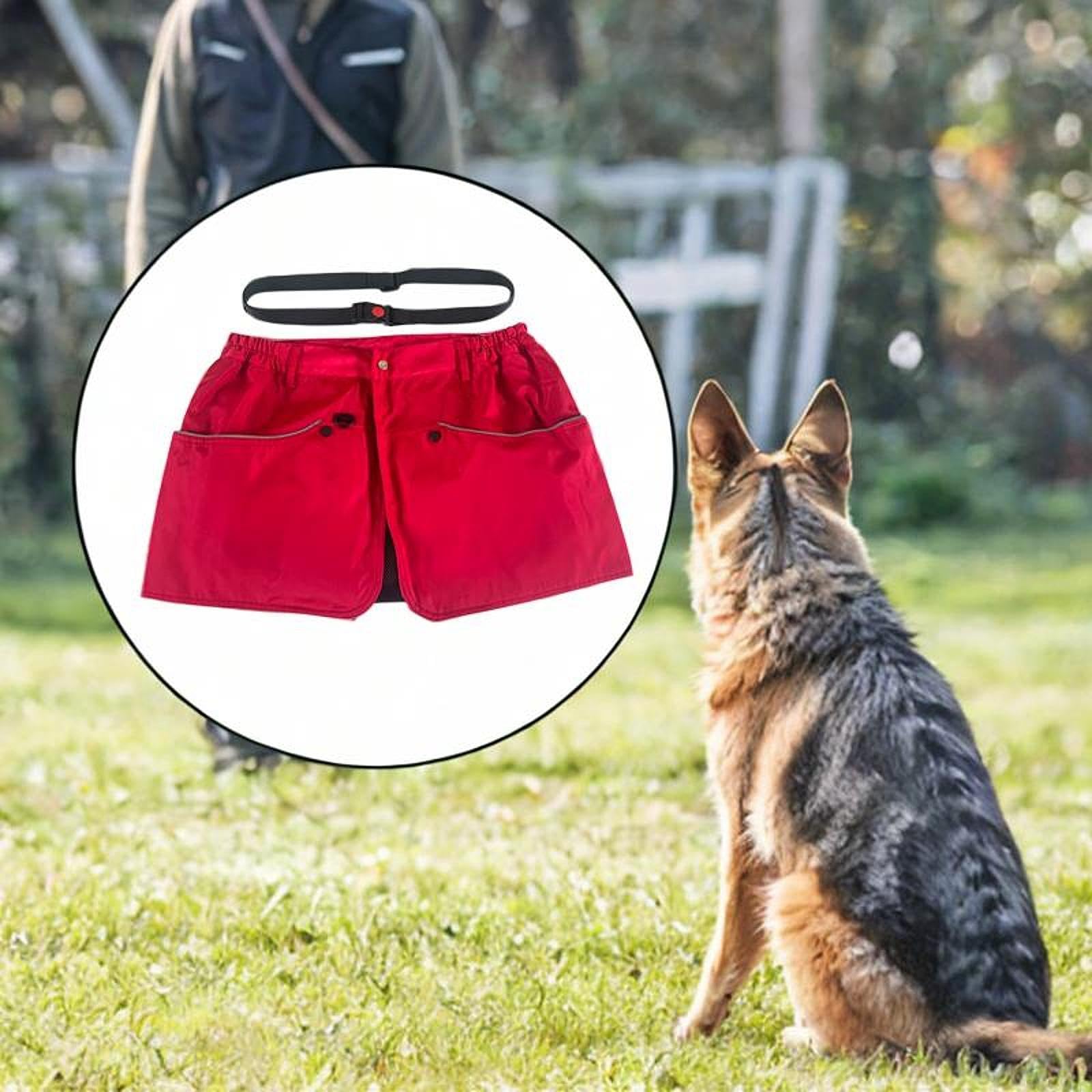 Hundetrainingsschürze, Hundetrainingsshorts, Interaktive Trainingsschürze mit Mehreren Taschen für Bauernhof, Garten Und Outdoor, L